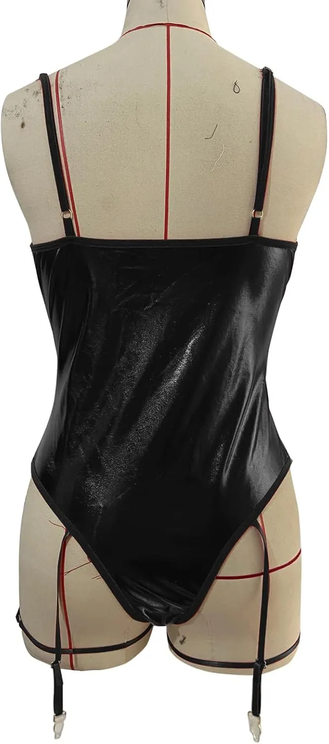 Lingerie for Women Plus Size Naughty for Sex Camisole with Shorts Bralette, Mini Skirt with G-String Push
