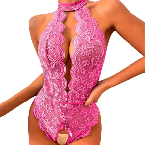 Lingerie for Women Sexy Slutty Strapless Fishnet Nightwear Lingerie Bodysuit Fishnet Lingerie Mesh