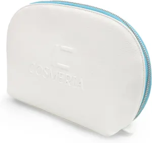 Makeup Bag Organizer & Travel Cosmetic Bag - Toiletry Bag for Women Fits Carry-On and Suitcase with Blue Zipper