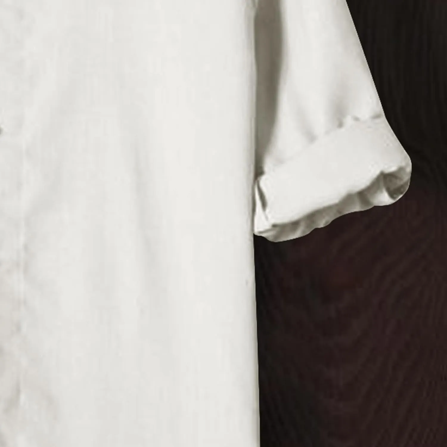 Mens 3/4 Length Sleeve Shirts Casual Button Up Summer Linen Shirt Loose Fit Solid Color Vacation Trendy Outfits