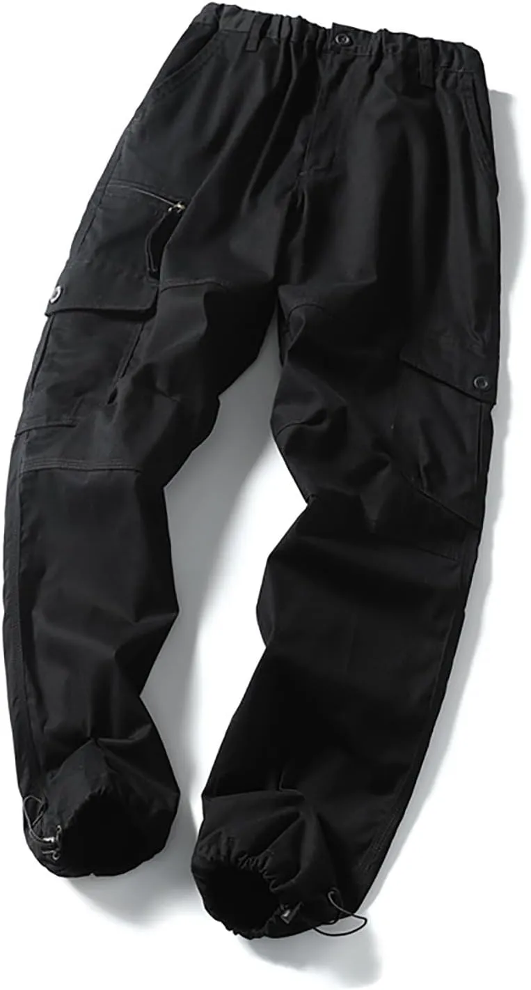 Mens Cargo Pants Slim with Pockets Hiking Pants Big and Tall Stretch Skinny Fit Baggy Sweatpants Travel Pants Workout