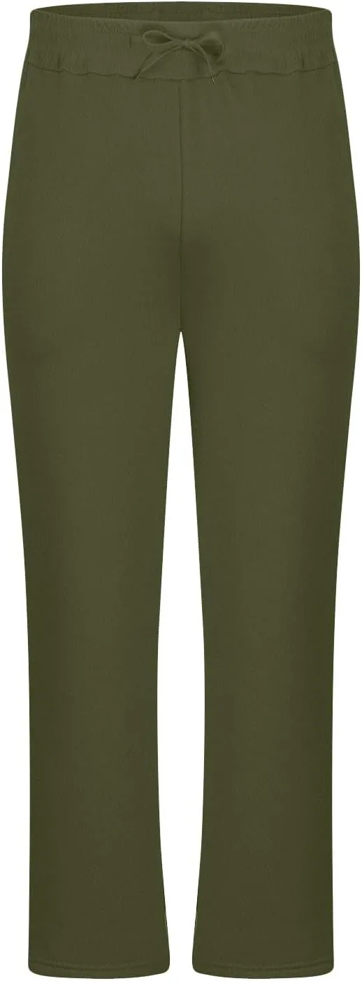 Mens Casual Baggy Sweatpants Elastic Drawstring Waist Loose Workout Pant Jogger Outdoor Hiking Pants with Pockets