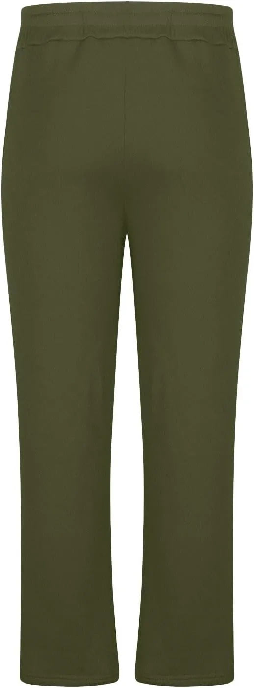 Mens Casual Baggy Sweatpants Elastic Drawstring Waist Loose Workout Pant Jogger Outdoor Hiking Pants with Pockets