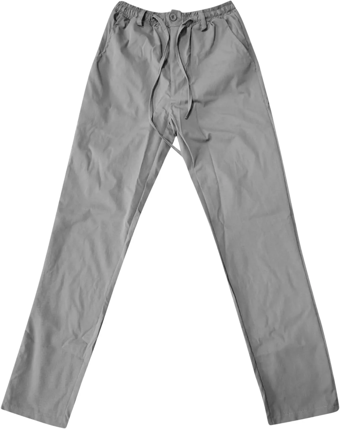 Mens Casual Pants Elastic Waist Drawstring Lounge Pants Lightweight Plus Size Straight Leg Atheltic Sweatpants with Pockets