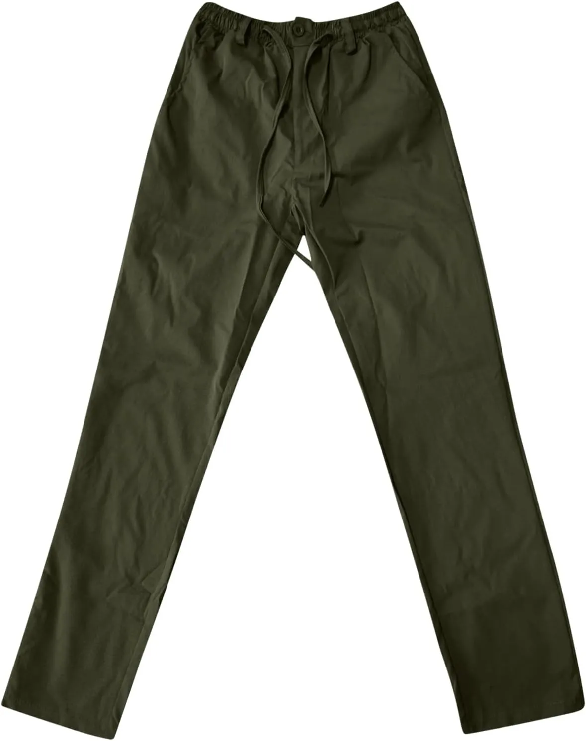 Mens Casual Pants Elastic Waist Drawstring Lounge Pants Lightweight Plus Size Straight Leg Atheltic Sweatpants with Pockets