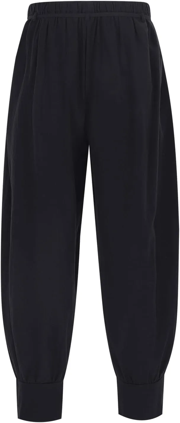 Mens Casual Pants Elastic Waist Drawstring Retro Medieval Tapered Pants Lightweight Slim Fit Summer Beach Yoga Trousers
