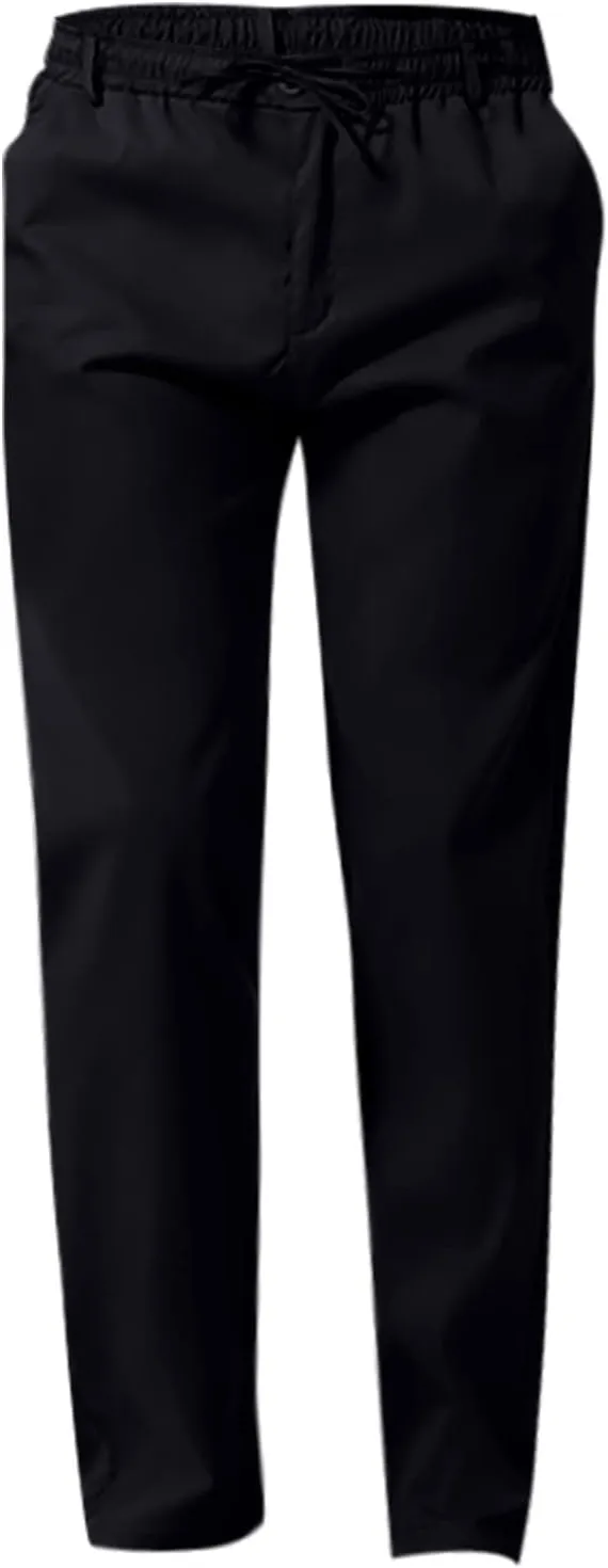 Men's Chino Pants Casual Stretch Waist Tapered Trousers Slim Fit Dress Pants Casual Stretch Twill Pant with Pockets