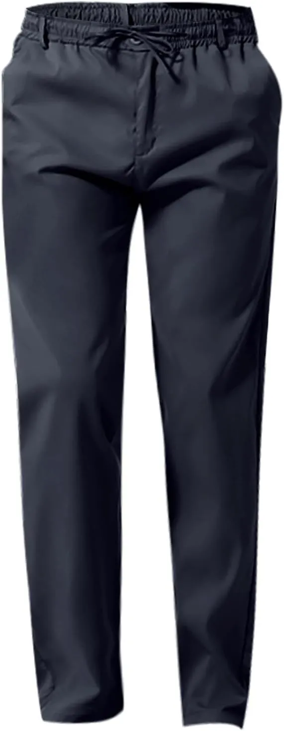Men's Chino Pants Casual Stretch Waist Tapered Trousers Slim Fit Dress Pants Casual Stretch Twill Pant with Pockets