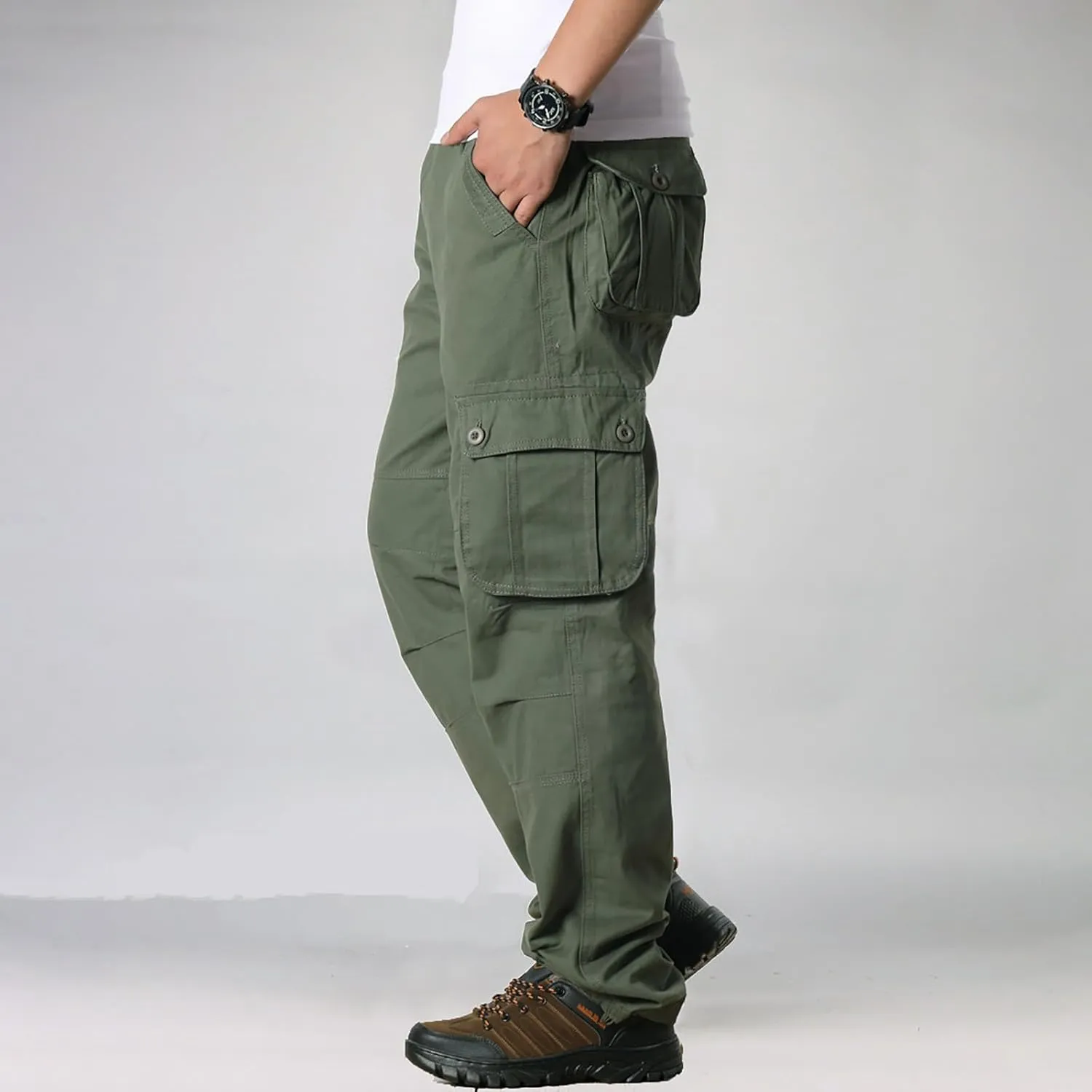 Men's Joggers Pants Lightweight Cargo Pants for Mens Fleece Cargo Pants Lined Track Pants Men Man Sports Sweat