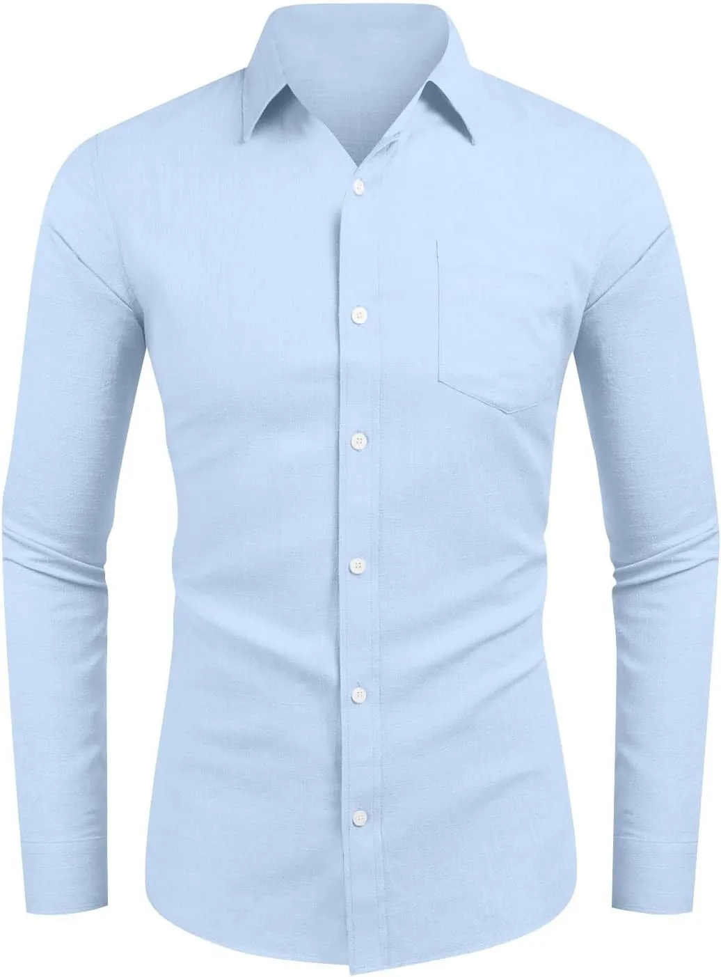 Mens Long Sleeve Button Down Shirts Casual Simple Solid Tops for Men Funny Print Party Dress Shirt Holiday Outfits
