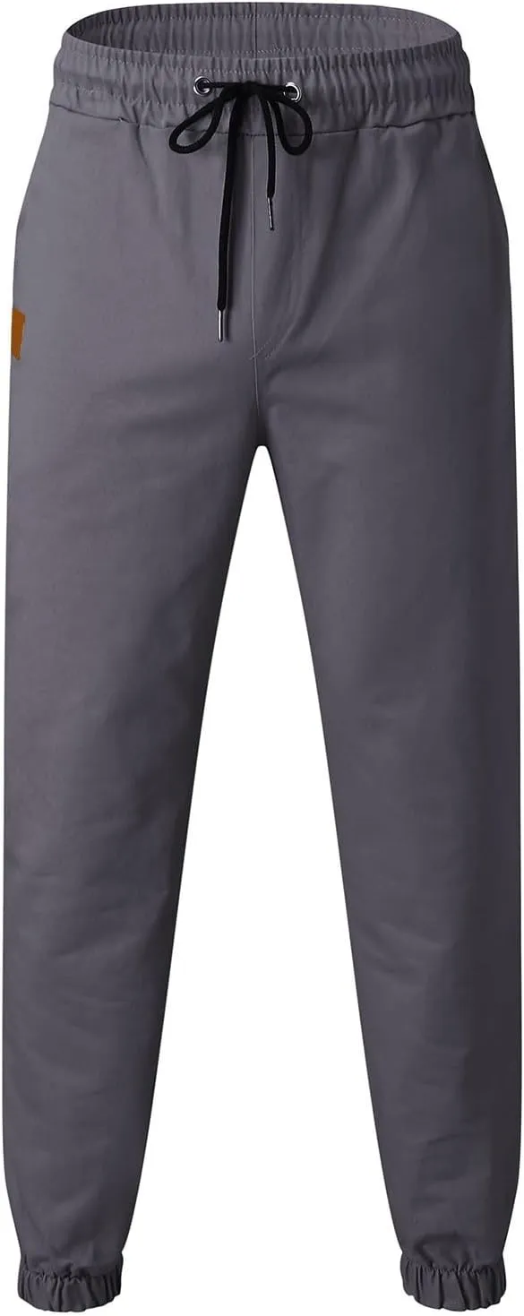 Mens Pants Joggers with Pockets Casual Sweatpants Pants Drawstring Chino Pants Twill Track Jogging Outdoor Cargo Cargo Pants