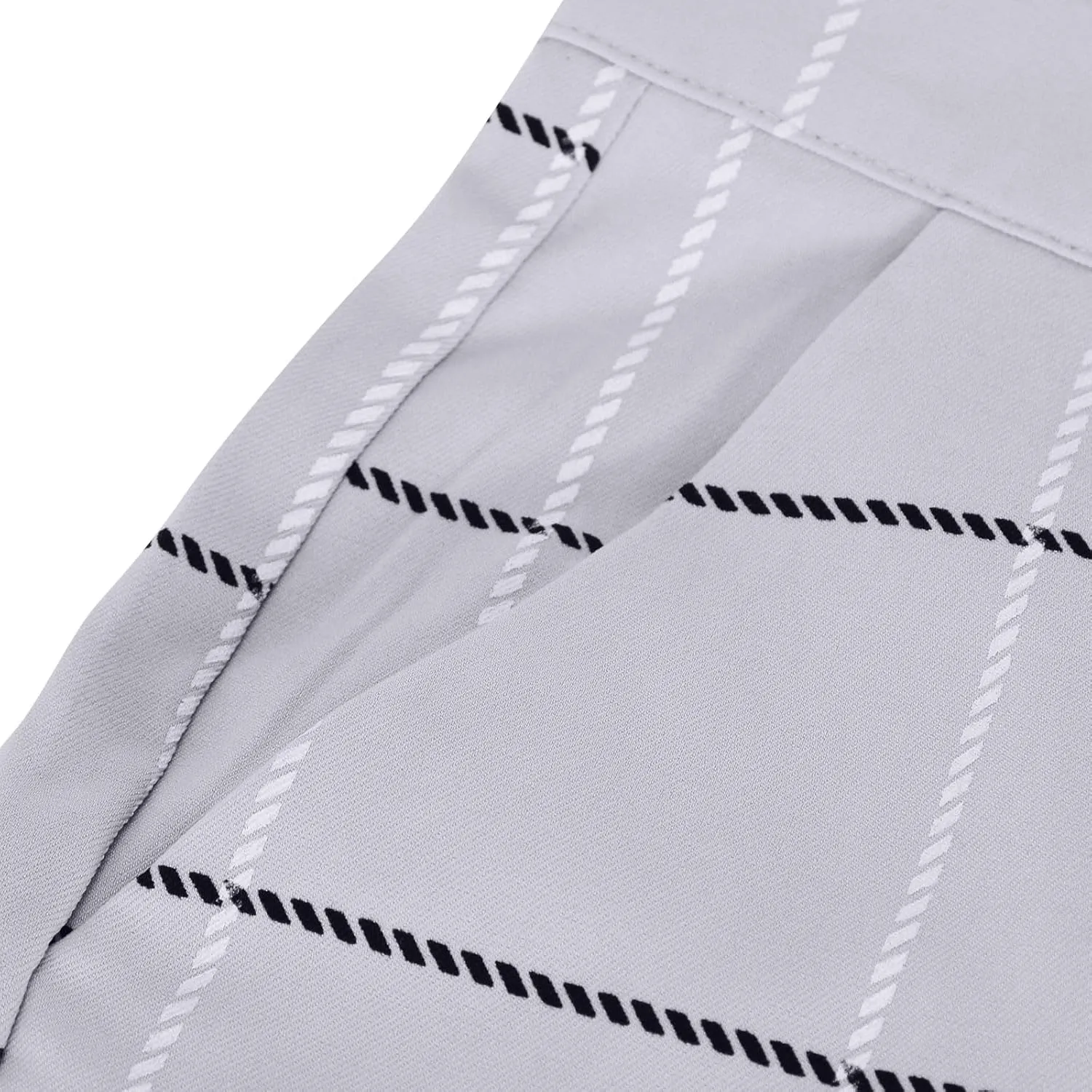 Mens Plaid Dress Pants Fashion Stretch Chino Pants Men Slim Fit Skinny Long Pants Casual Business Golf Pants