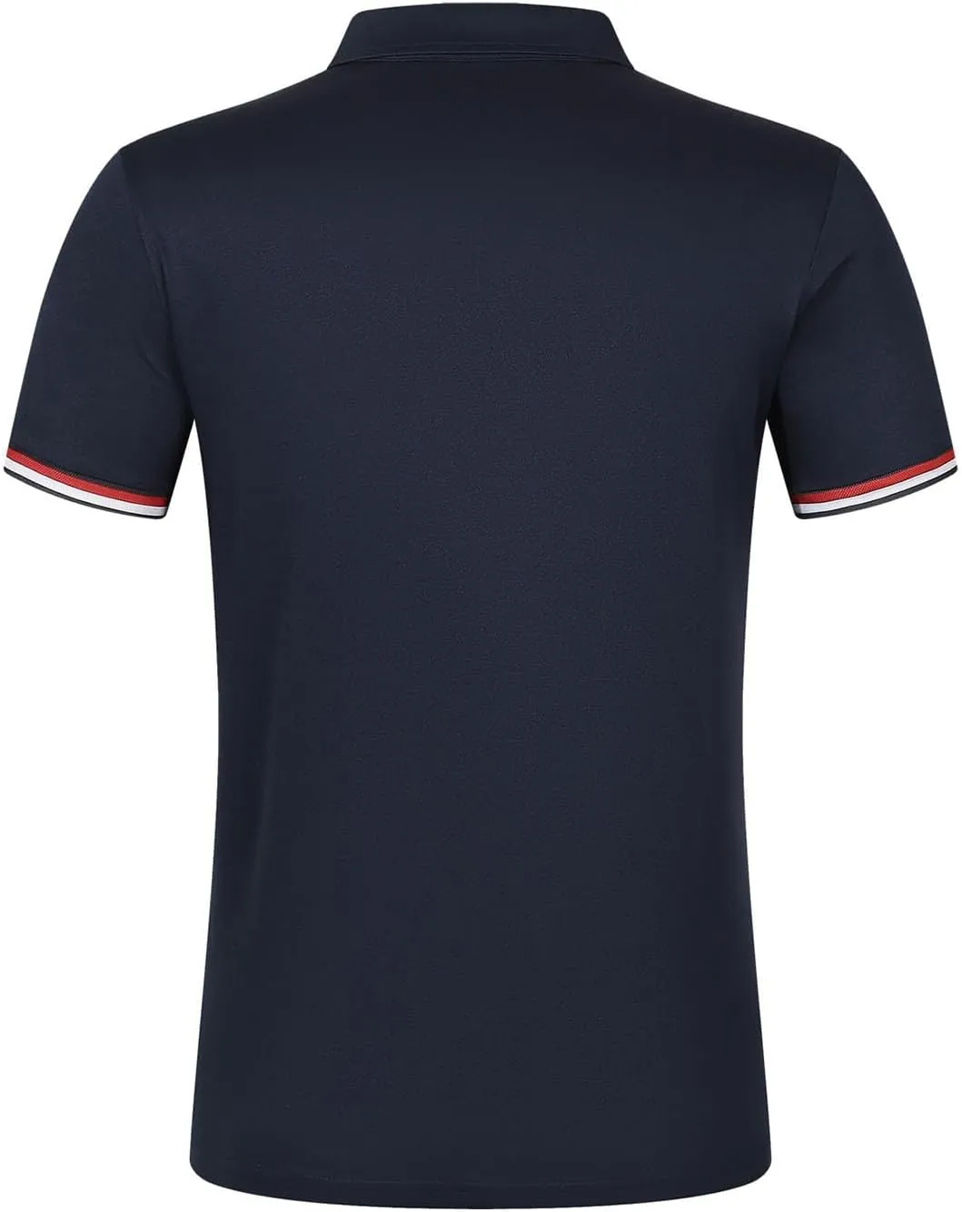 Men's Urban Polo Shirt Short Sleeve Zip Pocket Stand Collar Quick Dry Athletic Top Stylish Casual Summer Streetwear Tee