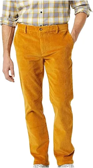 Mens Vintage Suit Pants Stretch Business Pant Slim Fit Dress Trousers for Office Work Flat Front Straight Leg Pants