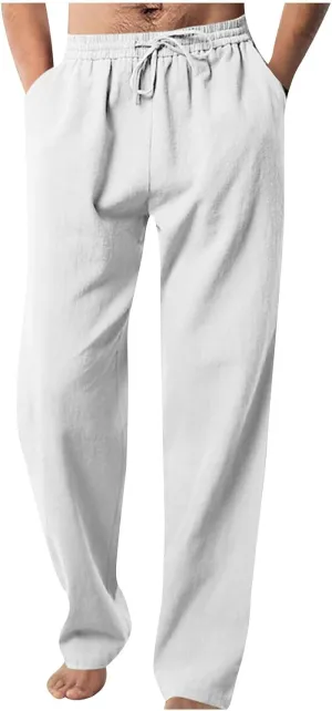 Mens Work Pants,Men Baggy Casual Comfy Long Pants Relaxed Loose Fit Wild Pants Mens Casual Baggy Drawstring Pants