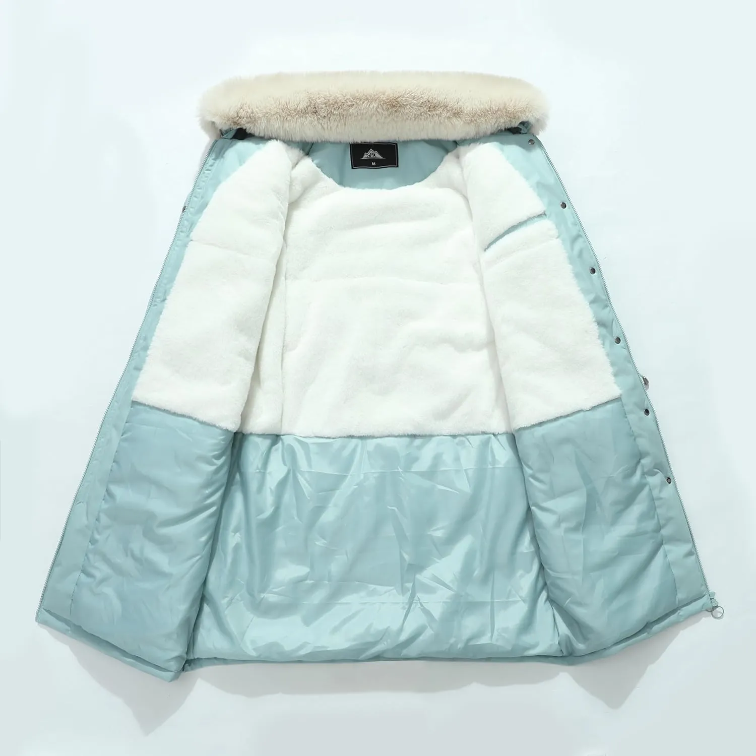 MOERDENG Women's Waterproof Long Winter Coat Thickened Down Parka Warm Puffer Jacket