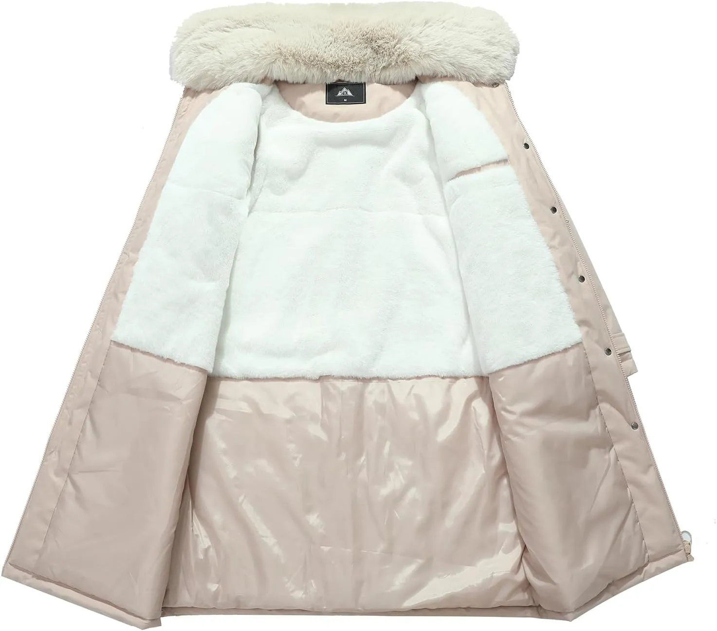 MOERDENG Women's Waterproof Long Winter Coat Thickened Down Parka Warm Puffer Jacket