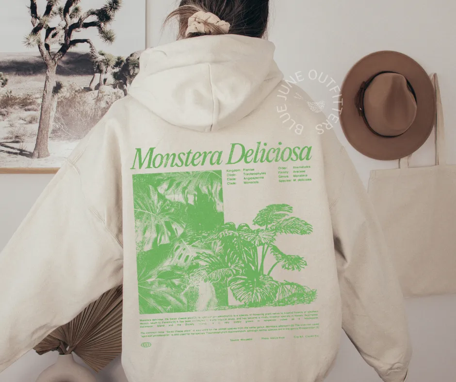 Monstera Deliciosa | Plant Lover Hoodie