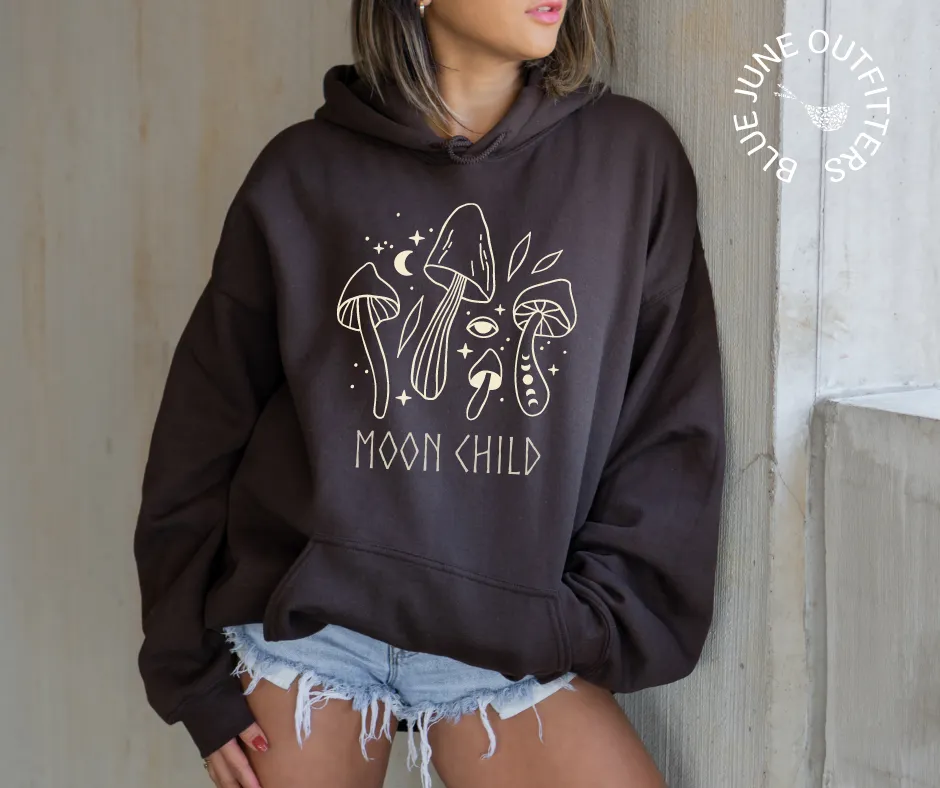 Moon Child | Celestial Unisex Hooded Sweatshirt