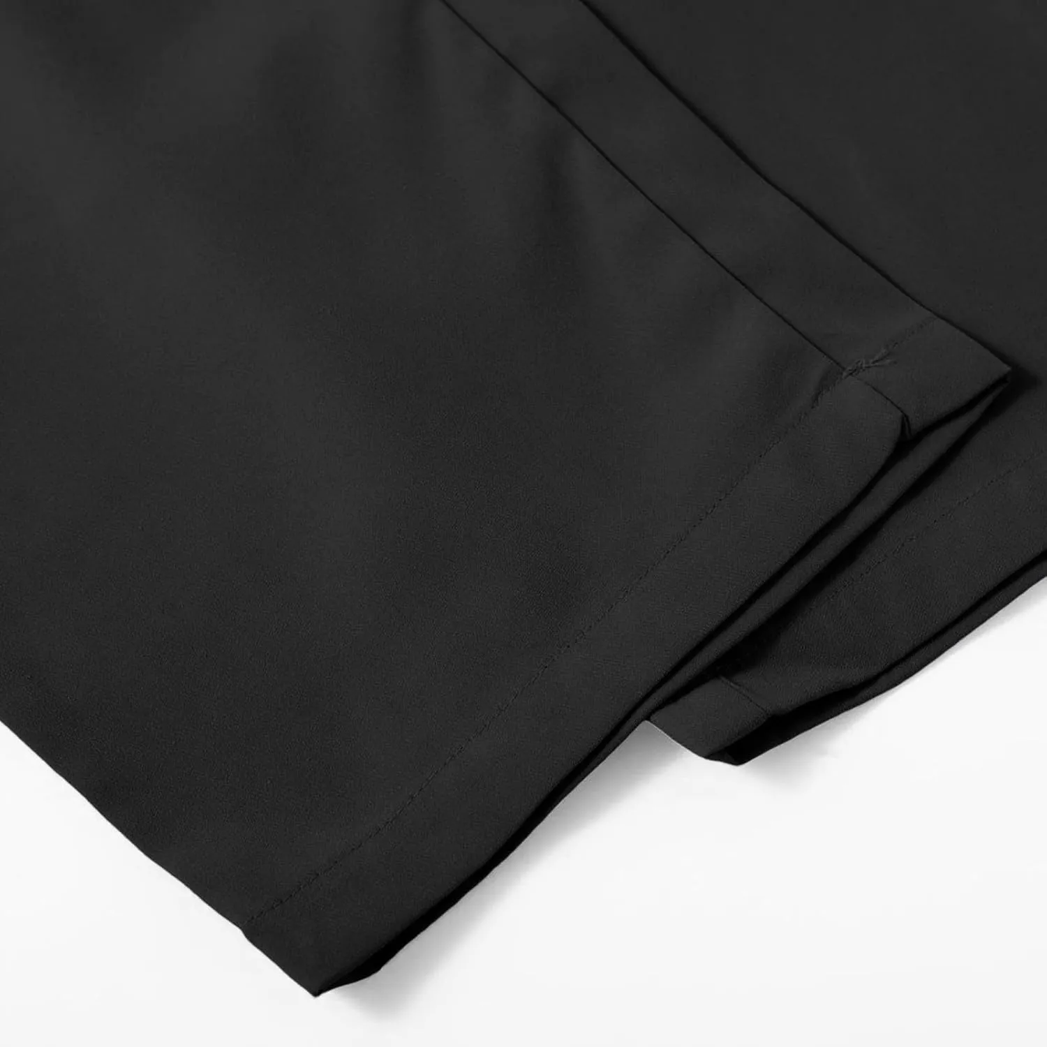Pants for Men Casual Lightweight Relaxed Fit Chino Pant with Pocket Button Elastic Waistband Baggy Business Trousers
