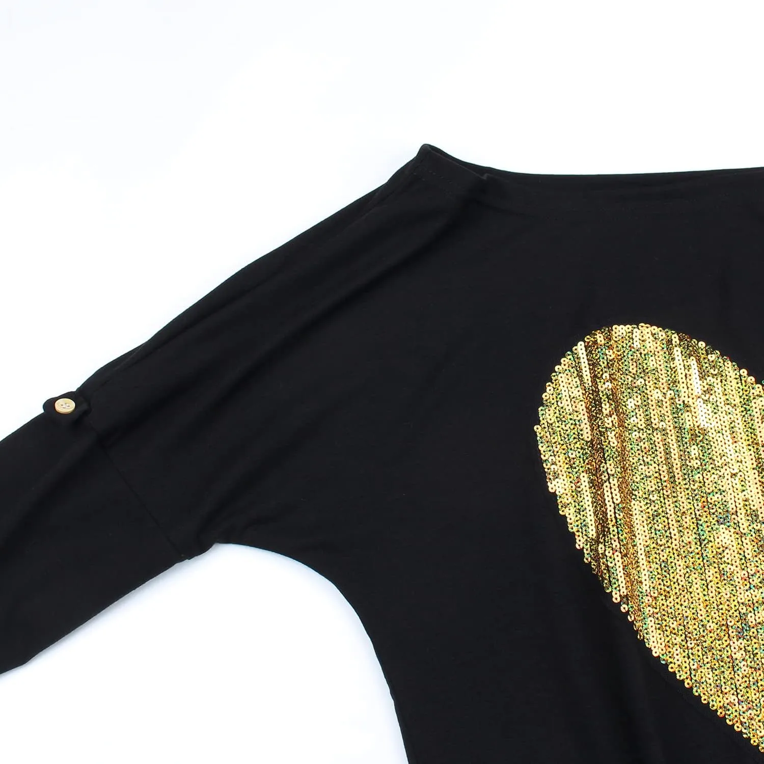 PESION Womens Off The Shoulder Tops Sexy Shiny Metallic Shirts Long Sleeves Fashion Graphic T-shirts Blouses