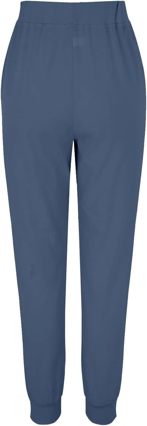 PTOLOCIF Beach Pants for Women,Drawstring Elastic Waist Pants Cotton Linen Tapered Pants Casual Travel Pants Trousers