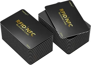 RFID Blocking Card for Wallets, Contactless NFC Credit Card ID Protection Safe Bank Cards Passport Entire Wallet Purse Shield Protector Blocker Guard Pack of 24