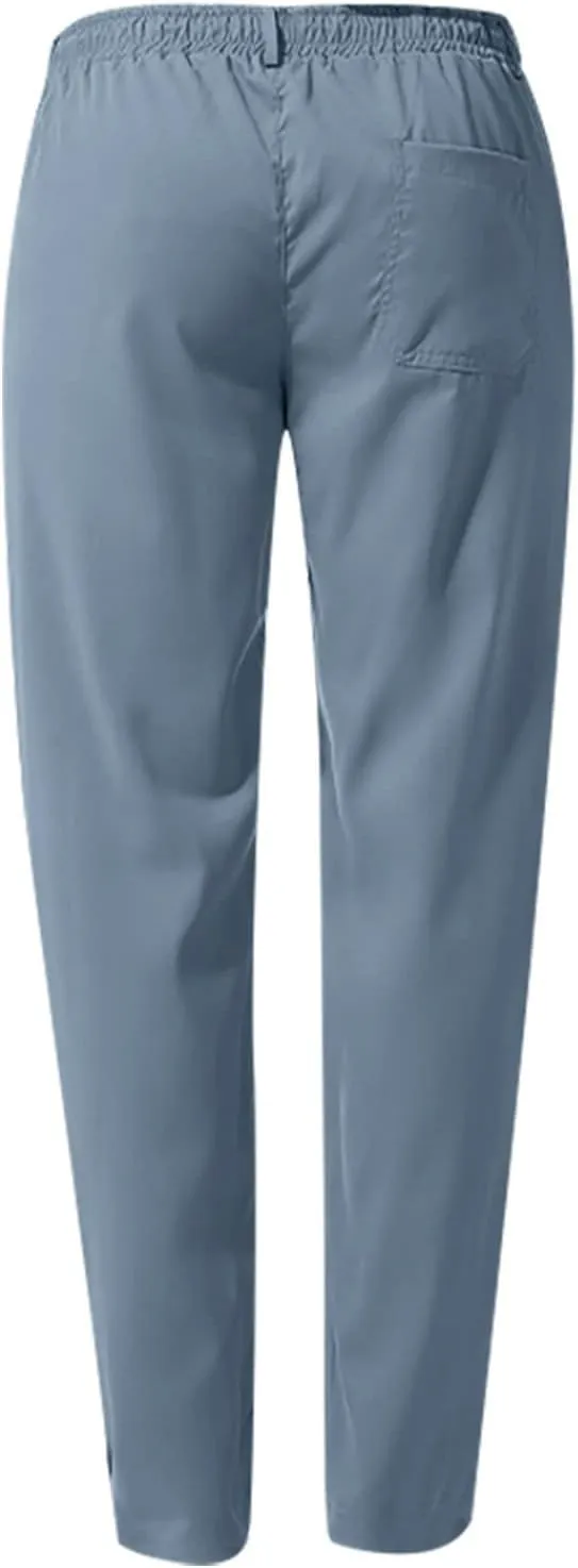 Slim Fit Chino Pants for Men Cotton Twill Casual Stretch Dress Pants Drawstring Trousers (Available in Big & Tall)
