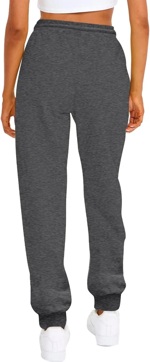 Sweatpants for Tall Women Drawstring High Waist Lounge Jogger Pants Solid Color Baggy Lightweight Comfy Trousers with Pocket