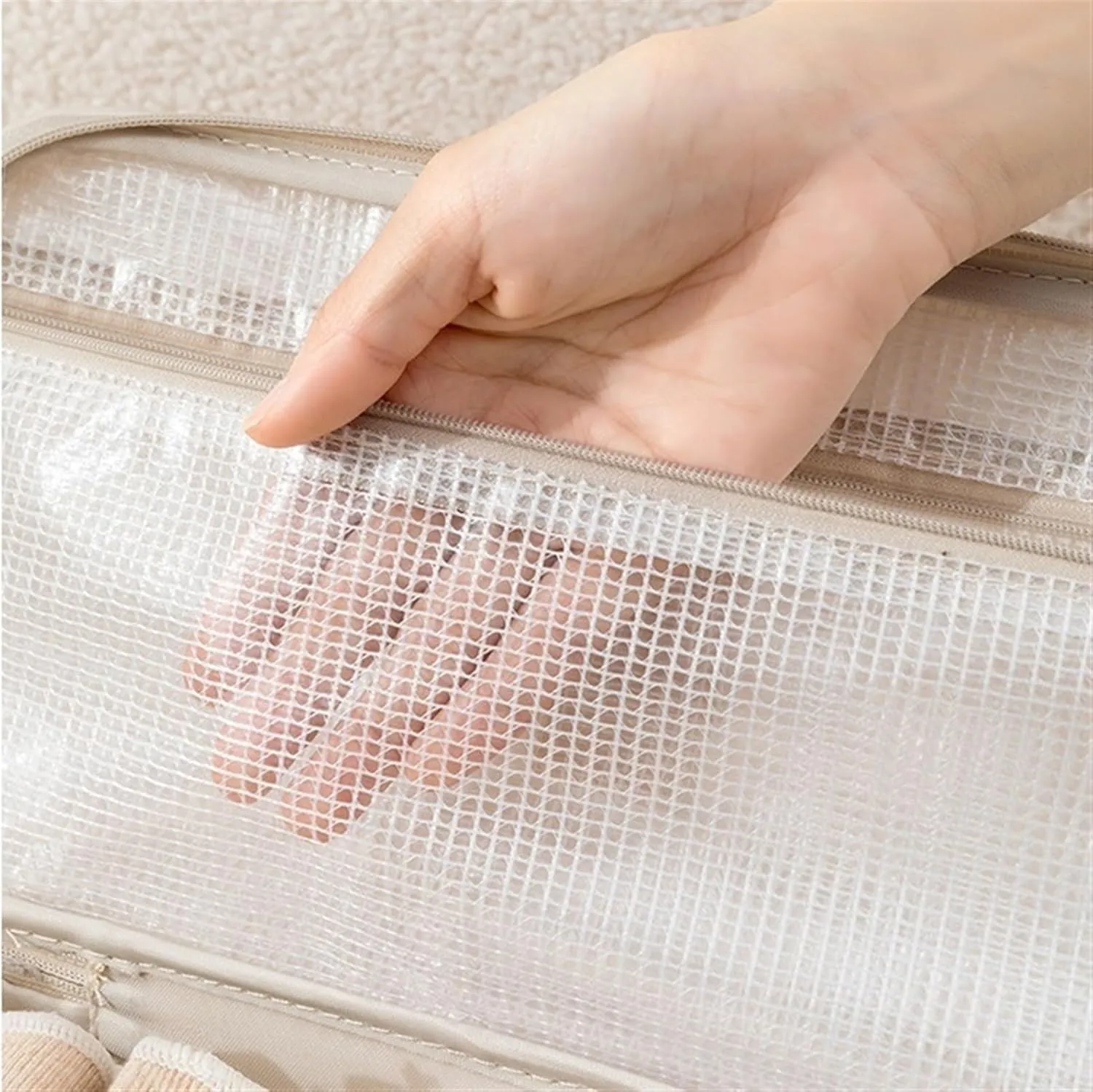 Travel Bra Underwaer Organizer, Lightweight Multi-Layer Large Capacity Lingerie Box Cosmetic Bag Toiletry Packing Cube (Color : E, Size : 29 * 18 * 15cm)