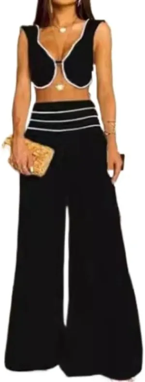 Two Piece Maxi Skirt Set Matching Sets Women Long Skirts Y2k Going Out Set 2 Piece Maxi Skirt Set
