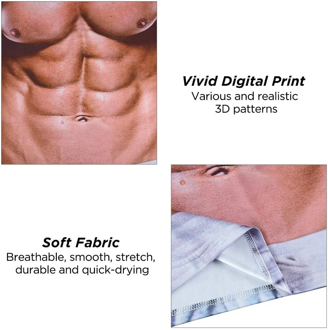 uideazone Mens Short Sleeve T-Shirt Casual 3D Creative Print Crewneck Graphic Tees
