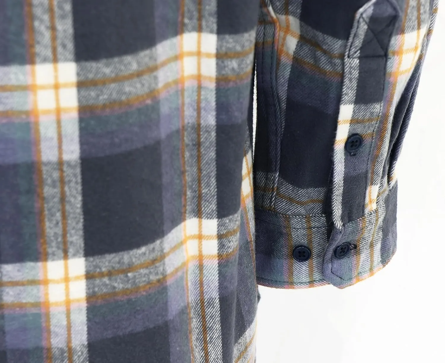 VATRENUS FR Shirts for Men Plaid Flannel Jacket 8.5oz Heavyweight Flame Resistant Welding Shirt