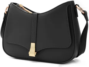 Vintage Crescent Shoulder Bag for Women - Genuine Leather Retro Clutch & Tote