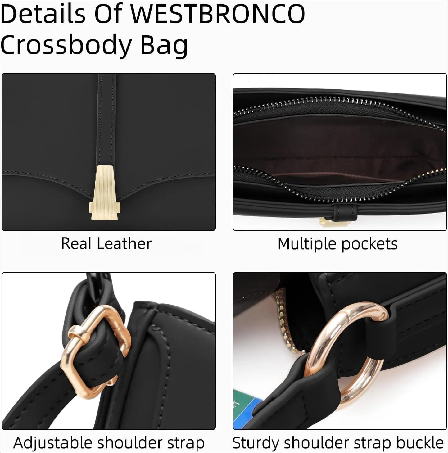 Vintage Crescent Shoulder Bag for Women - Genuine Leather Retro Clutch & Tote