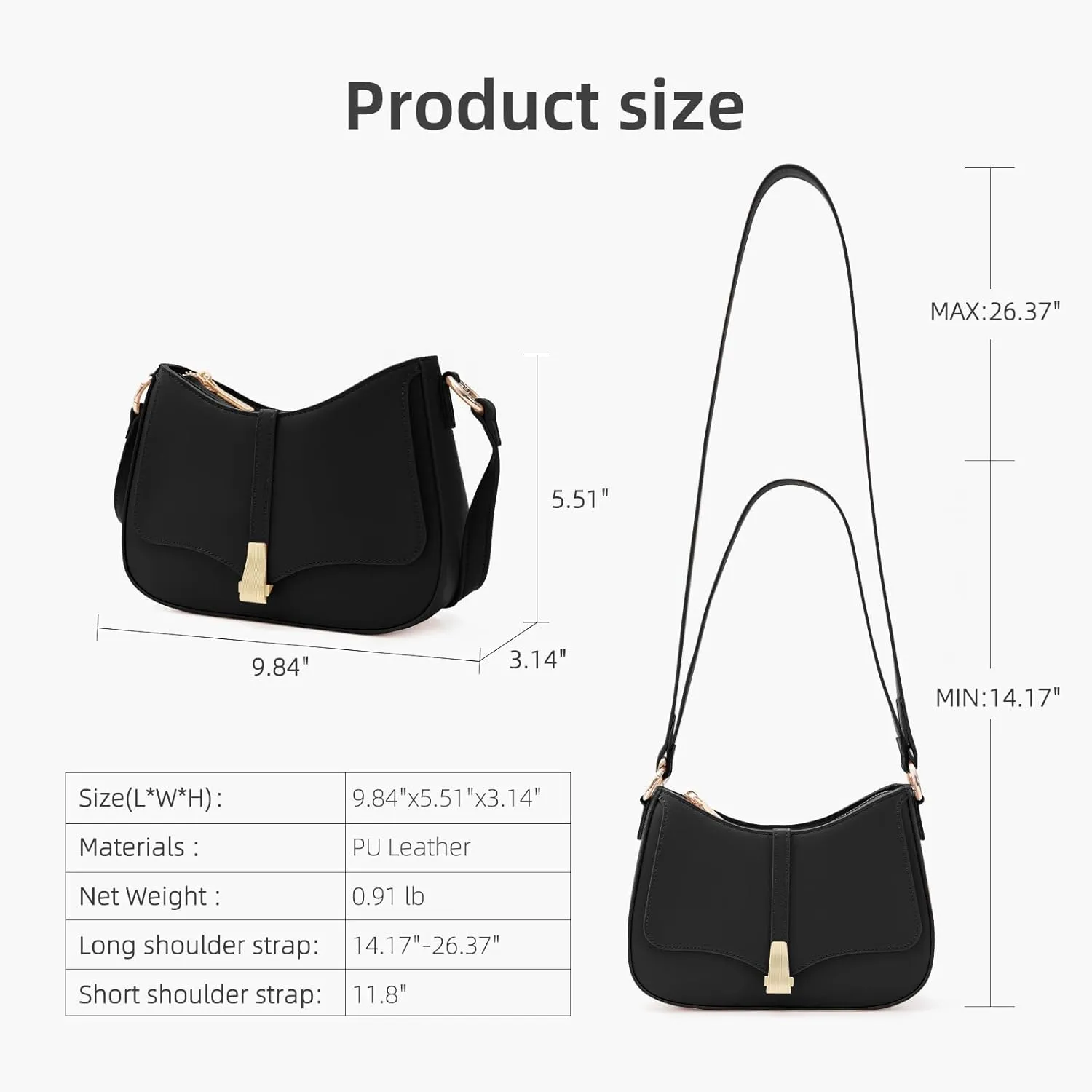 Vintage Crescent Shoulder Bag for Women - Genuine Leather Retro Clutch & Tote