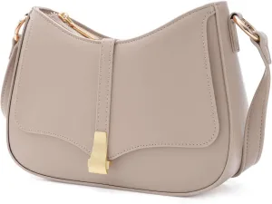 Vintage Crescent Shoulder Bag for Women - Genuine Leather Retro Clutch & Tote