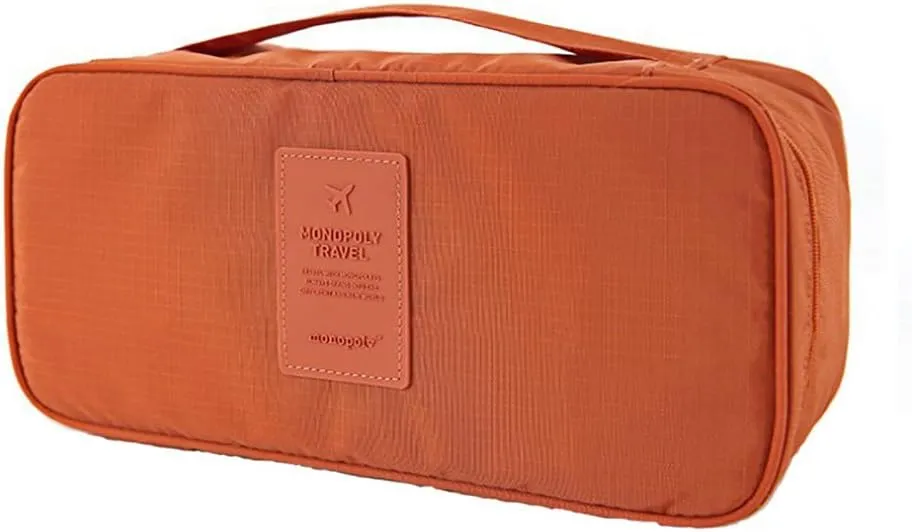 Vpang Portable Multi-Functional Socks Underwear Bra Organizer Case Travel Storage Bag Packing Cube Cosmetic Bag (Orange)