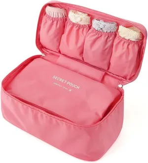 Vpang Portable Multi-Functional Socks Underwear Bra Organizer Case Travel Storage Bag Packing Cube Cosmetic Bag (Pink)