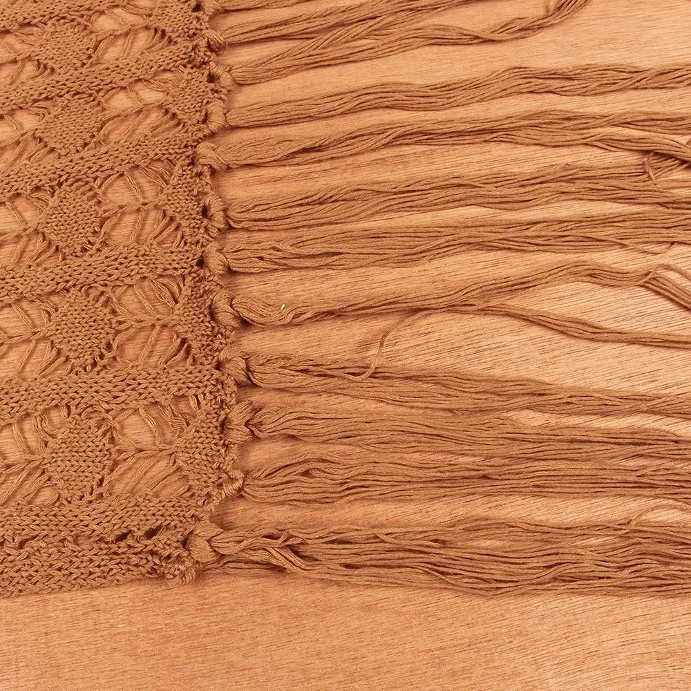 Women Sexy Hollow Out Mesh Tassle Skirts Beach Cover Up Crochet Summer Swimsuit Split Sheer Maxi Swimwear