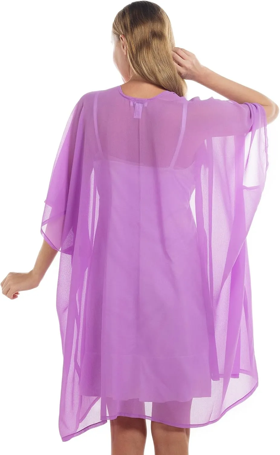 Womens Beach Kimono Coverup Sheer Chiffon Cover Ups Swimwear Cardigan Summer