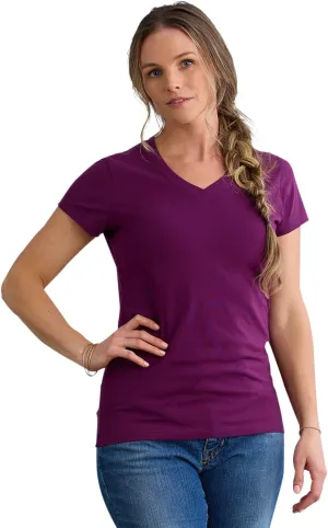 Women's Organic Pima Cotton Short Sleeve V-Neck T-Shirt
