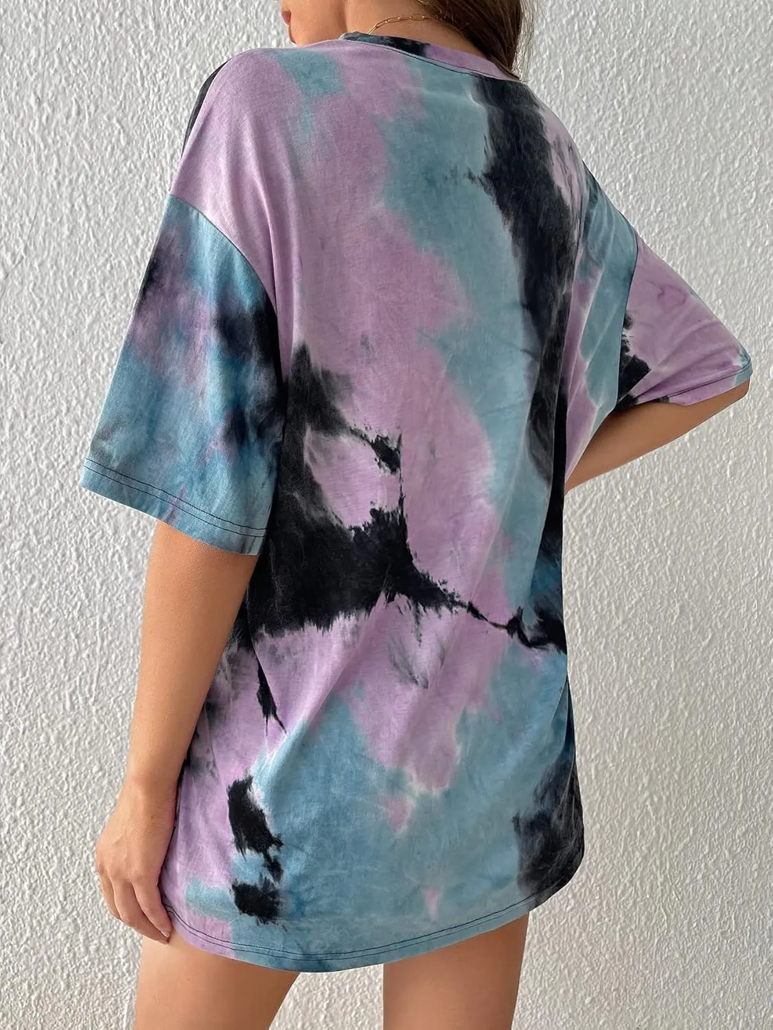 Womens Oversized Graphic Tees Moon Printed Tshirts Butterfly Shirt Vintage Summer Y2K Tops
