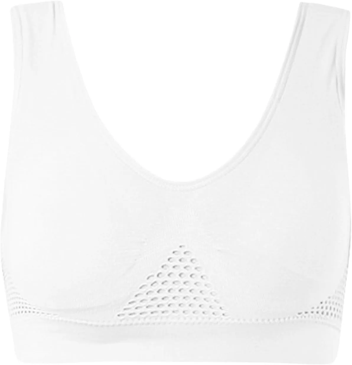 Womens Seamless Stretch No Underwire Bras Ladies Padded Workout Yoga Comfort Bra Bralette