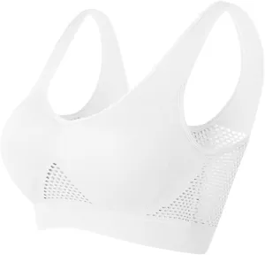 Womens Seamless Stretch No Underwire Bras Ladies Padded Workout Yoga Comfort Bra Bralette