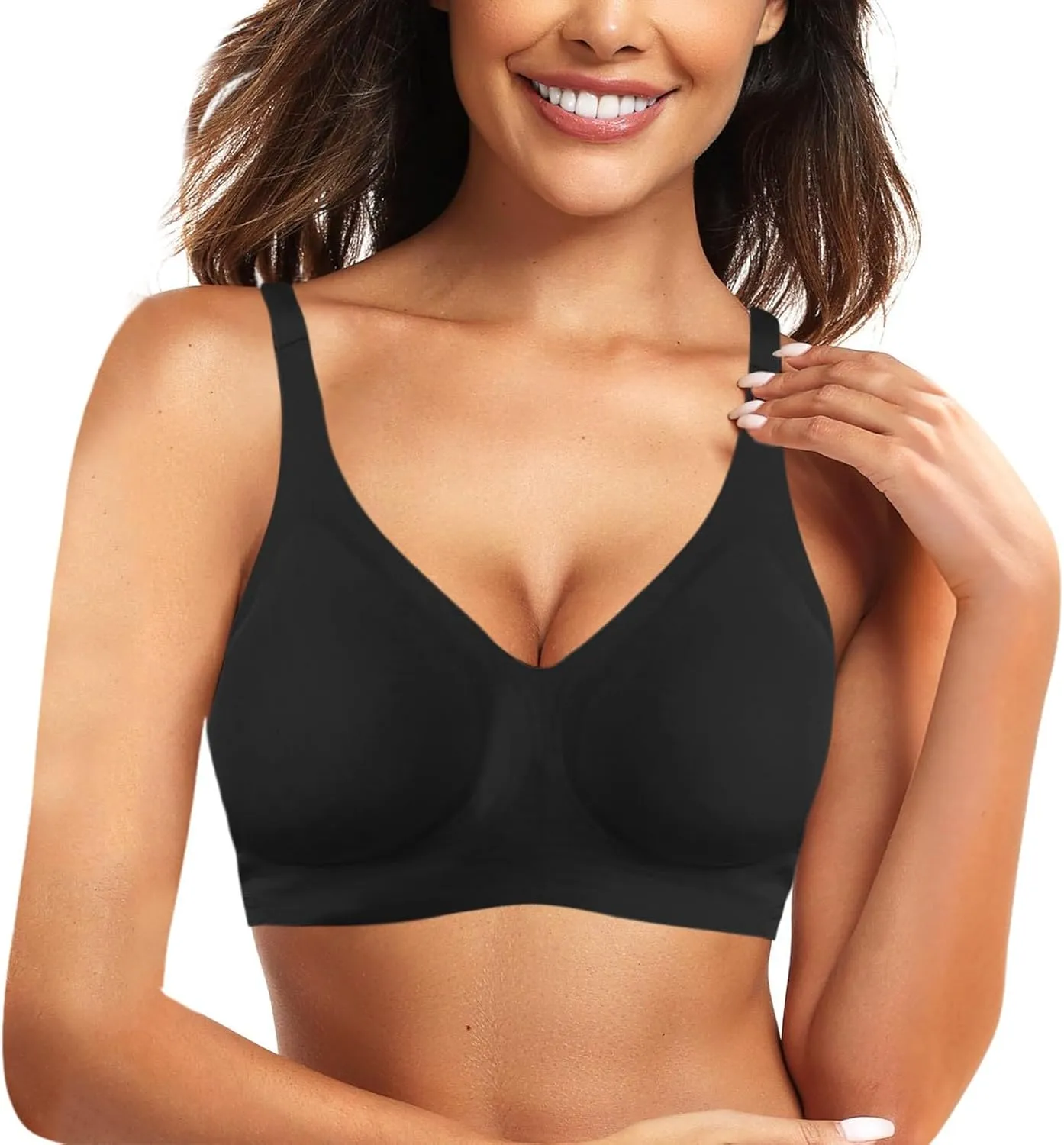 Womens Sports Bra Unlined Wireless Padded Bra Comfortable Support Workout Running Bras Bralettes