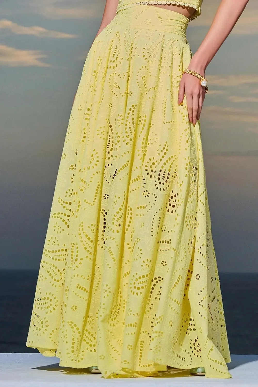 Women's Summer 2 Piece Outfits,Crop Tank Tops Long Skirt,Set Sleeveless Maxi Dress Nightclub Party Dress with Pocket Summer