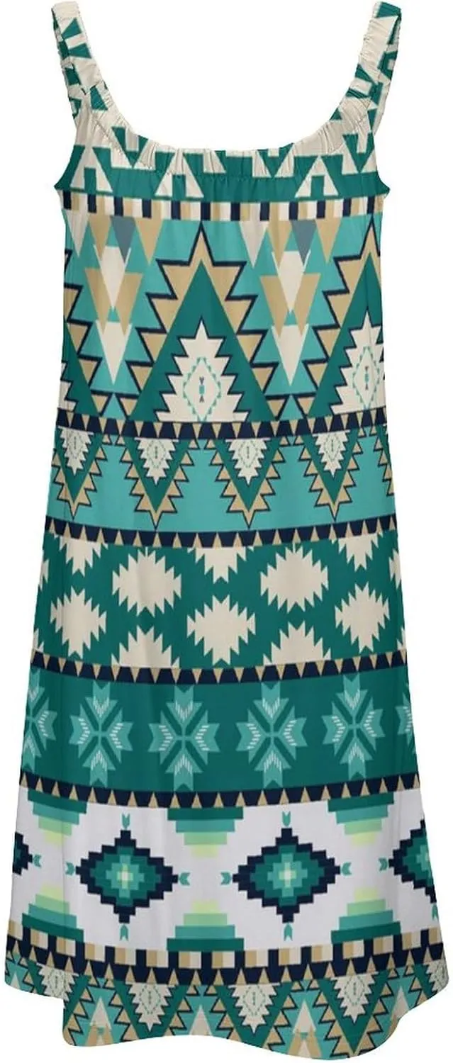 Women's Summer Casual Swing Beach Dresses Sleeveless Beach Cover Ups Swimwear