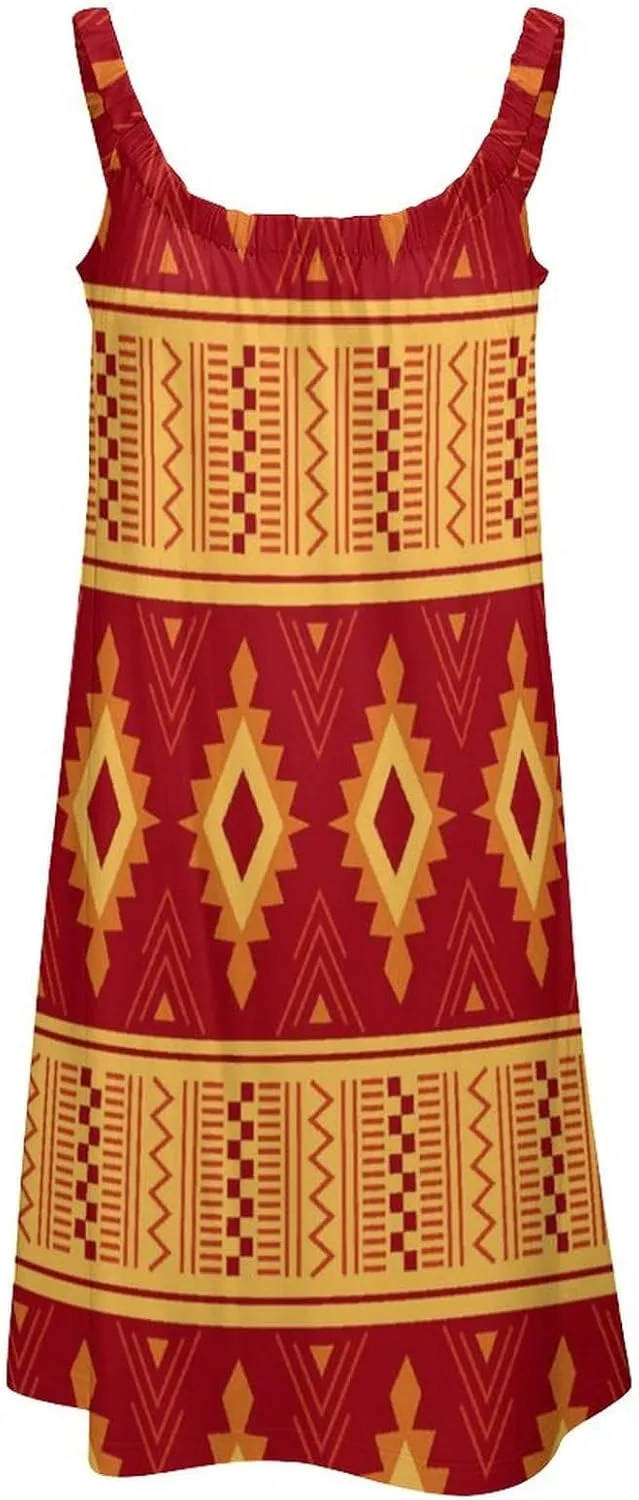Women's Summer Casual Swing Beach Dresses Sleeveless Beach Cover Ups Swimwear