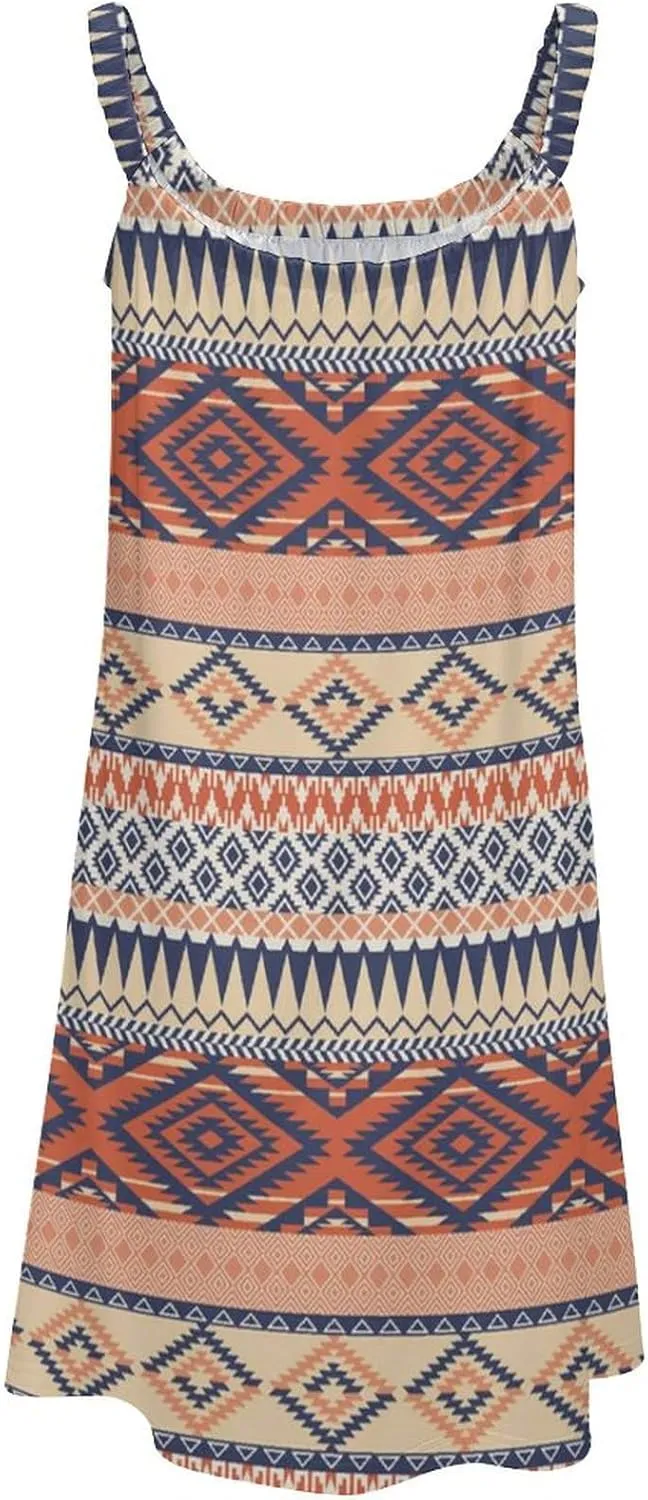 Women's Summer Casual Swing Beach Dresses Sleeveless Beach Cover Ups Swimwear